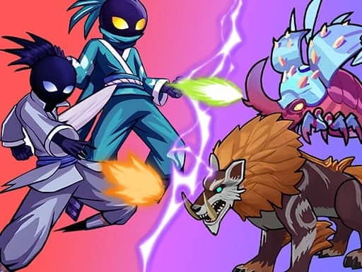 Screenshot van Stick Ninja Survival