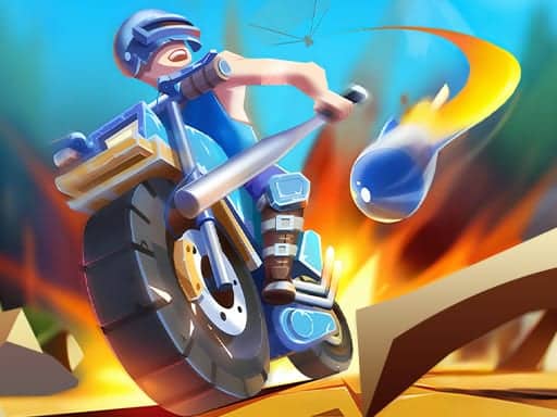 Screenshot van Moto Attack