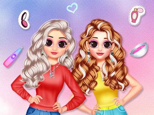 Screenshot van Besties Makeover Salon