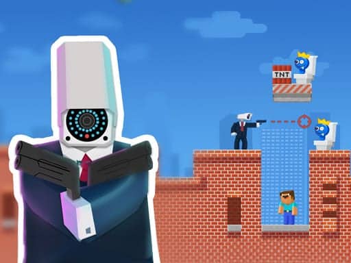 Screenshot van Cameraman vs Toilets Puzzle