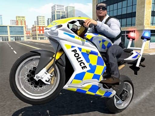 Screenshot van Police Chase Motorbike Driver