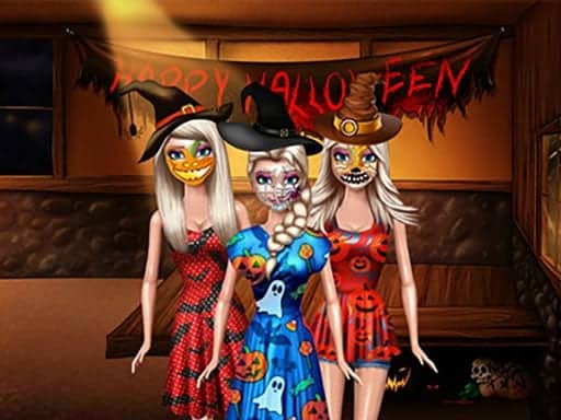 Screenshot van Spooky Halloween Dolls