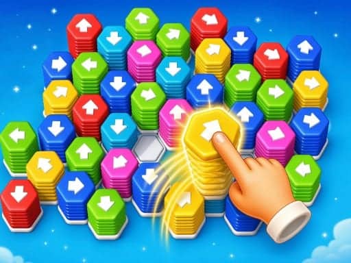 Screenshot van Hexa Arrows Puzzle