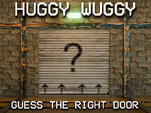 Screenshot van Huggy Wuggy Guess the right door