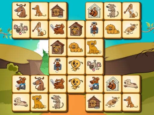 Screenshot van Mahjong Dogs