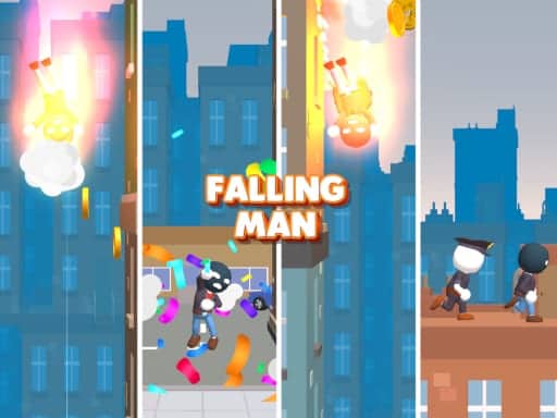 Screenshot van Falling Man