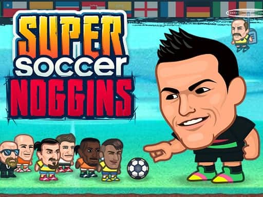 Screenshot van Super Soccer Noggins