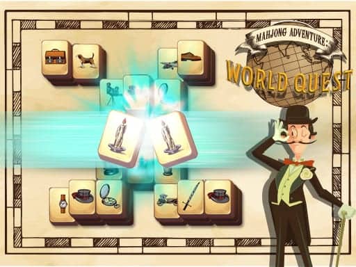 Screenshot van Mahjong Adventure: World Quest