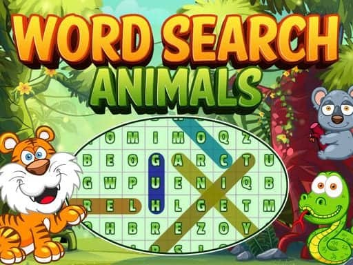 Screenshot van Word Search Animals