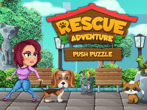 Screenshot van Push Puzzle Rescue Adventure