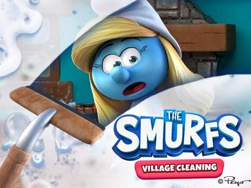 Screenshot van The Smurfs Village Cleaning