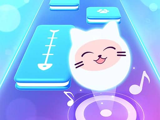 Screenshot van Music Cat! Piano Tiles Game 3D