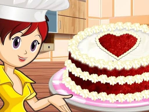Screenshot van Sara's Cooking Class: Red Velvet Cake