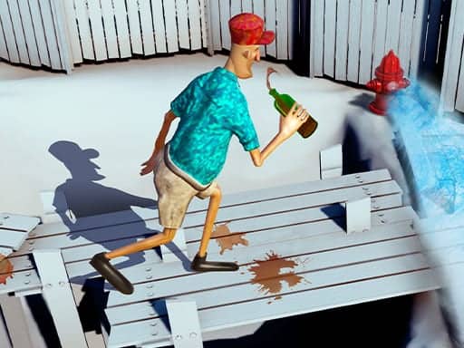 Screenshot van Drunk Man 3D