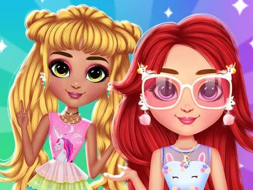 Screenshot van My Cute Unicorn Fashion Dress Up