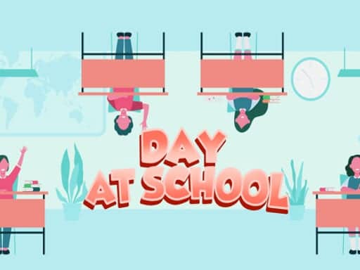 Screenshot van Day at school