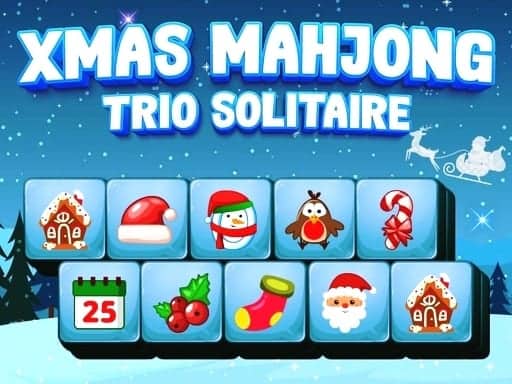 Screenshot van Xmas Mahjong Trio Solitaire