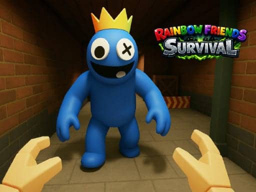 Screenshot van Rainbow Friends. Survival