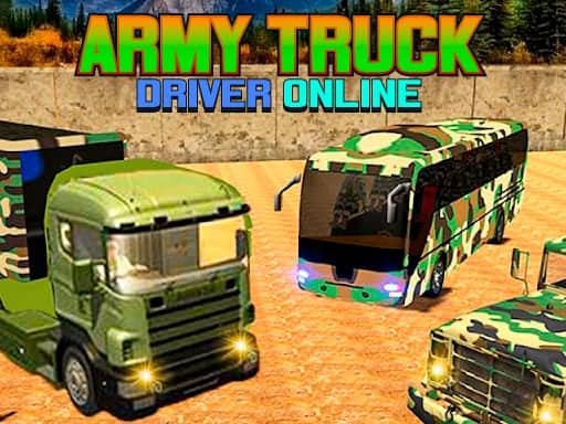 Screenshot van Army Truck Driver Online