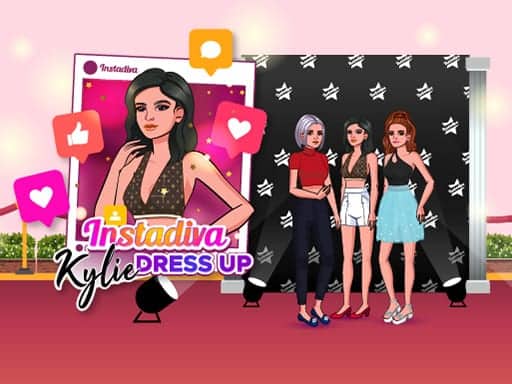 Screenshot van Instadiva Kylie Dress Up